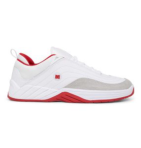 DC Williams Slim Bayan Kaykay Ayakkabı Beyaz/Gri/Kırmızı, Tr-142908